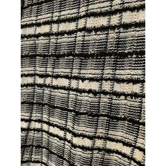 BEAUTIFUL St John collection knit jacket black white gold suit blazer size 14 - Picture 8 of 10